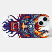 Farbiger chinesischer Drache Case-Mate iPhone Hülle (Rückseite (Horizontal))