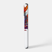 Farbiger chinesischer Drache iPhone 15 Hülle (Linke Seite)