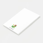 Farbiger chinesischer Drache Post-it Klebezettel (angewinkelt)