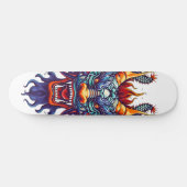 Farbiger chinesischer Drache Skateboard (Horizontal)