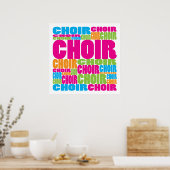 Farbiger Chor Poster (Küche)