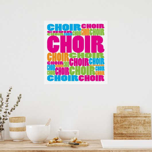 Farbiger Chor Poster (Küche)