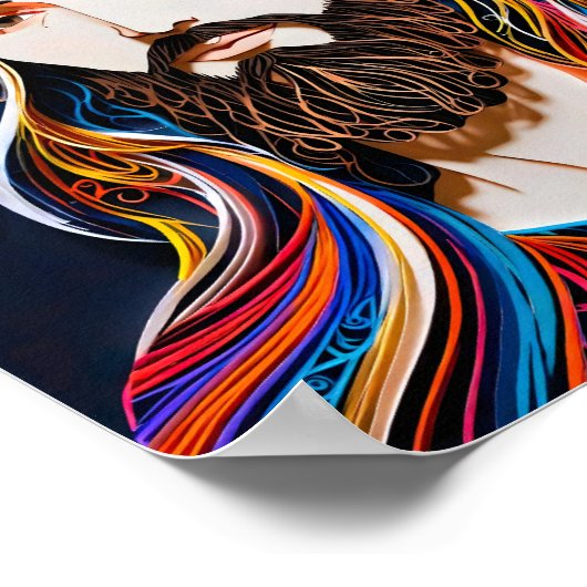 Farbiger Christ Poster (Ecke)