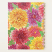 Farbiger Chrysanthemum Wasserfarbenplaner Planer (Rückseite)