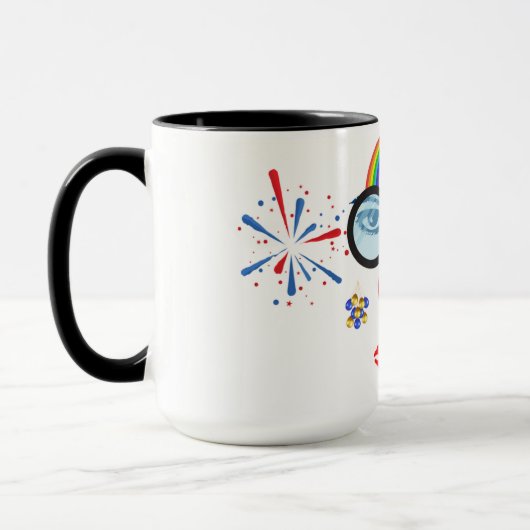 Farbiger Clown Tasse (Links)
