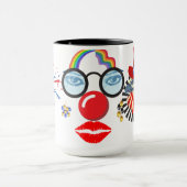 Farbiger Clown Tasse (Zentrum)