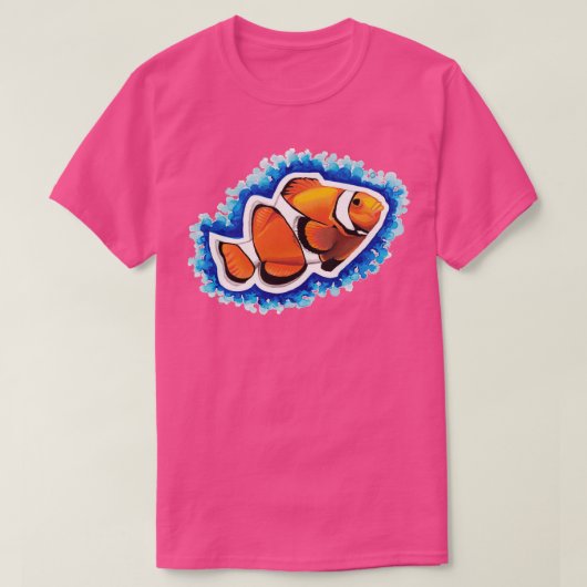 Farbiger Clownfisch T-Shirt (Design vorne)