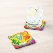 Farbiger Cocktail Getränkeuntersetzer (Rechte Seite)