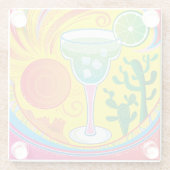Farbiger Cocktail Glasuntersetzer (Rückseite)