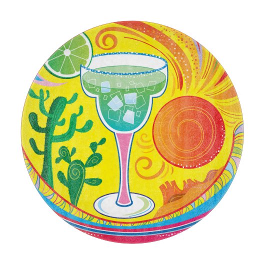 Farbiger Cocktail Schneidebrett (Vorderseite)