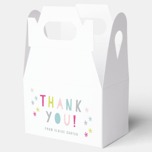 Farbiger Confetti-Typ Geschenkschachtel (Geöffnet)