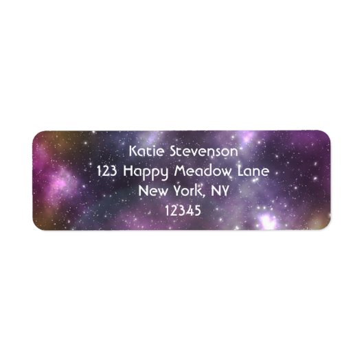 Farbiger Cooler Nebel und Sterne im Weltraum (Vorne)