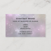 Farbiger Cooler Nebel und Sterne im Weltraum Visitenkarte (Rückseite)