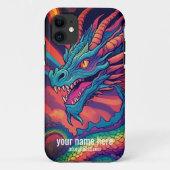FARBIGER, COOLER RAINBOW-DRAGON ZEICHNEND Case-Mate iPhone HÜLLE (Rückseite)