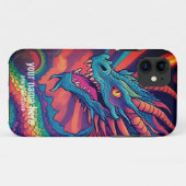 FARBIGER, COOLER RAINBOW-DRAGON ZEICHNEND Case-Mate iPhone HÜLLE (Rückseite (Horizontal))