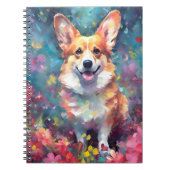 Farbiger Corgi Notizblock (Vorderseite)