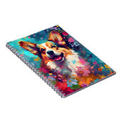 Farbiger Corgi Notizblock (Rechte Seite)