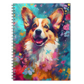 Farbiger Corgi Notizblock (Vorderseite)