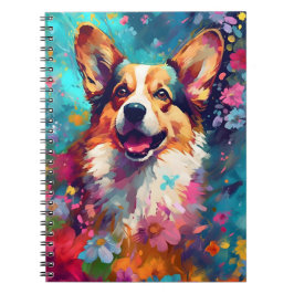 Farbiger Corgi Notizblock