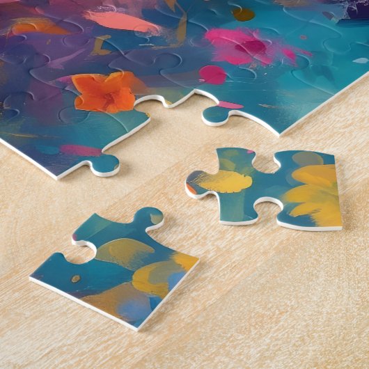 Farbiger Corgi Puzzle (Seite)