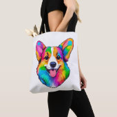 Farbiger Corgi Tasche (Von Nahem)