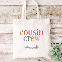 Farbiger Cousin Crew Individuelle Name Tragetasche