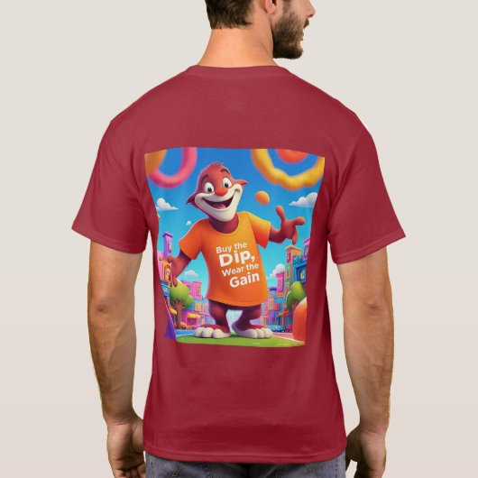 Farbiger Crypto-T - Shirt für Anleger (Rückseite)