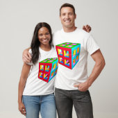 Farbiger Cube-T - Shirt (Unisex)
