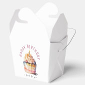 Farbiger Cupcake, Box mit Gabe entfernen Geschenkschachtel (Geöffnet)