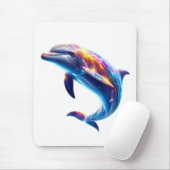 Farbiger Delfin Süße Kunst Mousepad (Mit Mouse)