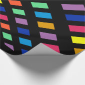 Farbiger digitaler Regenbogen Geschenkpapier (Ecke)