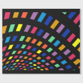 Farbiger digitaler Regenbogen Geschenkpapier (Flach)