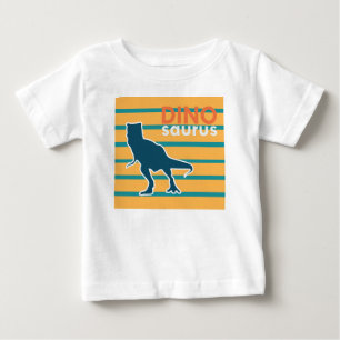 Farbiger Dinosaurier-Cartoon, wütender T-Rex-Juras Baby T-shirt