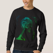 Farbiger DJ, Xray Skull Kopfhörer, Sweatshirt (Vorderseite)