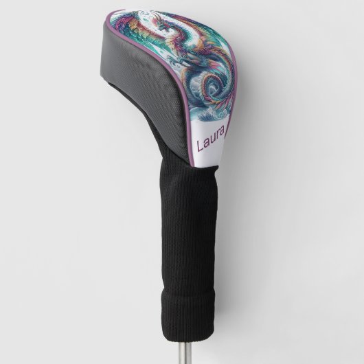 farbiger Drache Golf Headcover (angewinkelt)