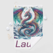 farbiger Drache Golfhandtuch (Insitu)