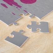 Farbiger Drache mit farbenfrohen Spritzern Puzzle (Seite)