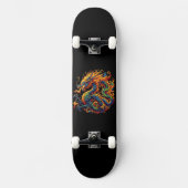 farbiger Drache Skateboard (Vorderseite)