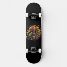 farbiger Drache Skateboard