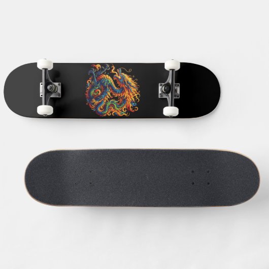 farbiger Drache Skateboard (Horizontal)