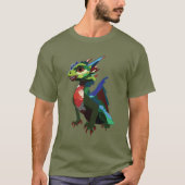 farbiger Drache T-Shirt (Vorderseite)