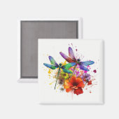 Farbiger Dragonfly-Kühlschrankmagnet Magnet (Vorderseite/Rückseite)