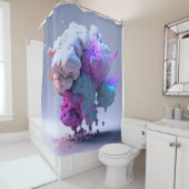 Farbiger Duschvorhang (Beispiel)