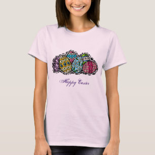 Farbiger Ei-T - Shirt
