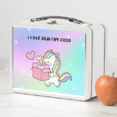 farbiger Einhornuntergrund Metal Lunchbox (Beispiel)