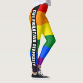 Farbiger, einzigartiger LGBTQ-Gay Pride-Regenbogen Leggings (Rechts)