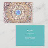 Farbiger, einzigartiger und festlicher Monogramm-G Visitenkarte (Vorne/Hinten)