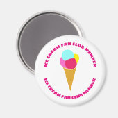 Farbiger Eiscreme-Magnet Magnet (Vorderseite/Rückseite)