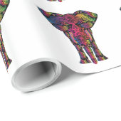 Farbiger Elefant-Cartoon Geschenkpapier (Rolleneckpunkt)