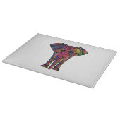 Farbiger Elefant-Cartoon Schneidebrett (Ecke)